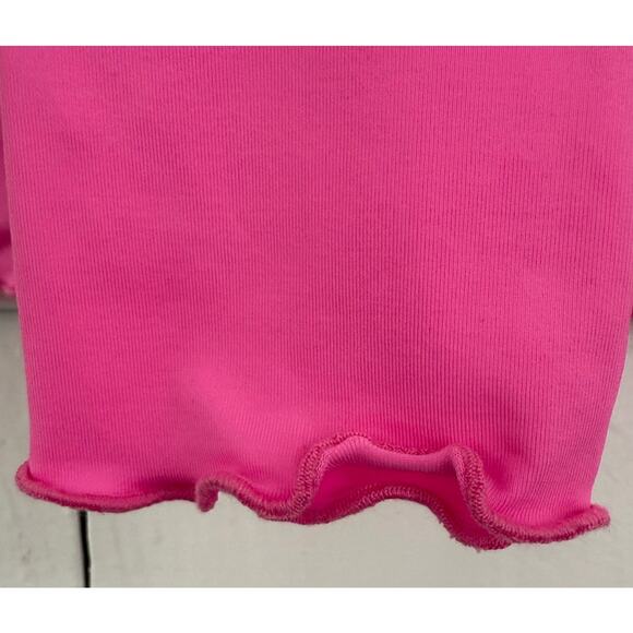 Loveshackfancy X Hurley Womens Med Pink Bling Heart Rashguard Surfing Beachy New - Picture 6 of 9